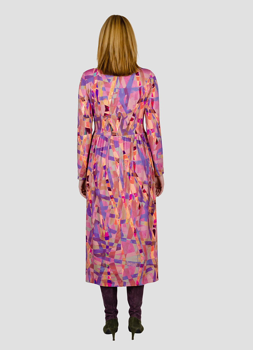“Bauhauskleid” rosé Damenkleid Designerkleid