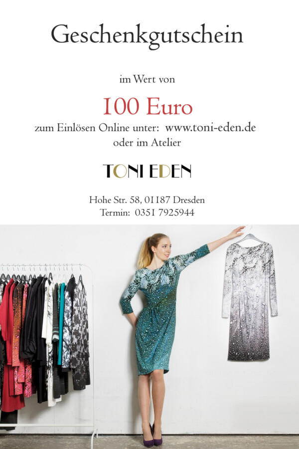 Gutschein Toni Eden 100 Euro