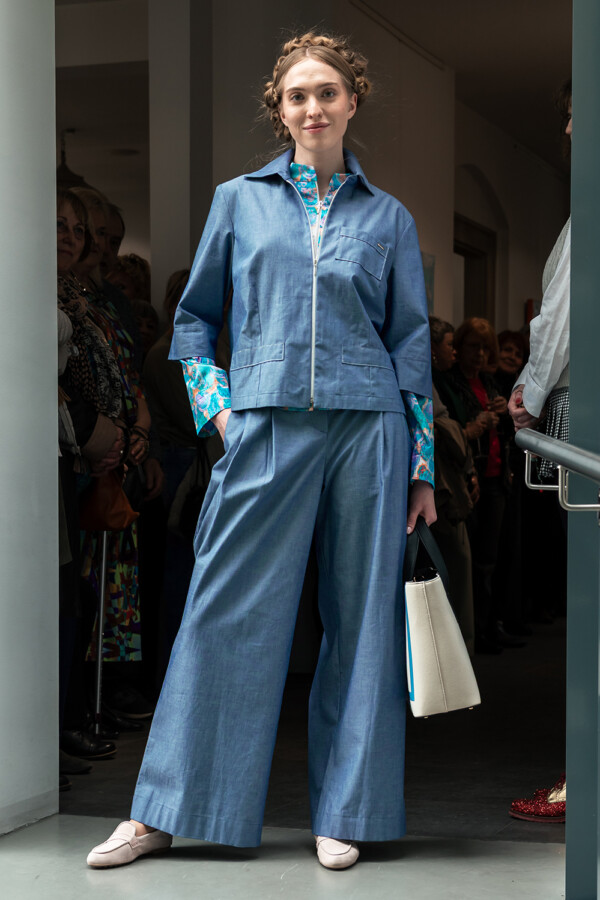 Chambray-Sommerjacke aus BIO-Baumwolle
